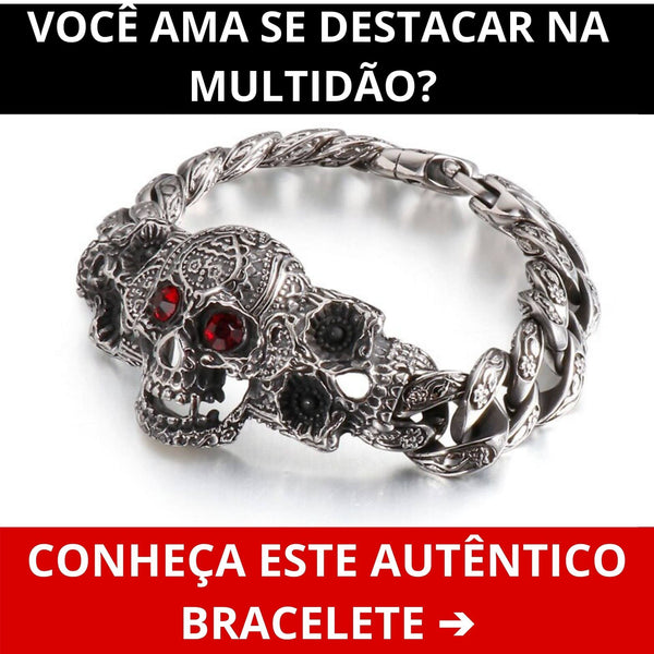 Pulseira de Caveira Mexicana