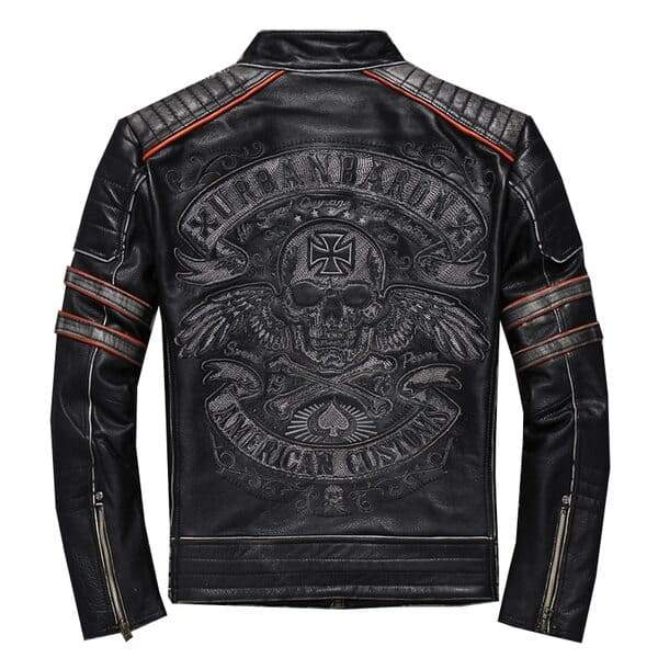 blusa de couro para motoqueiro