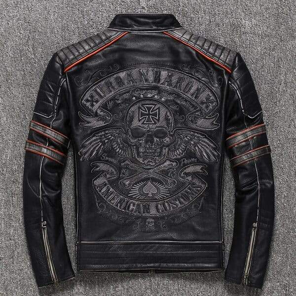 jaqueta de motoqueiro azuka