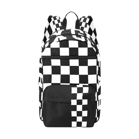 Aubry Cream Vertical Zip Checkered Backpack Set – Chix Gear