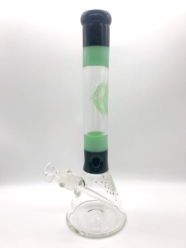 Art of Smoke Minty Bong - Handblown Glass