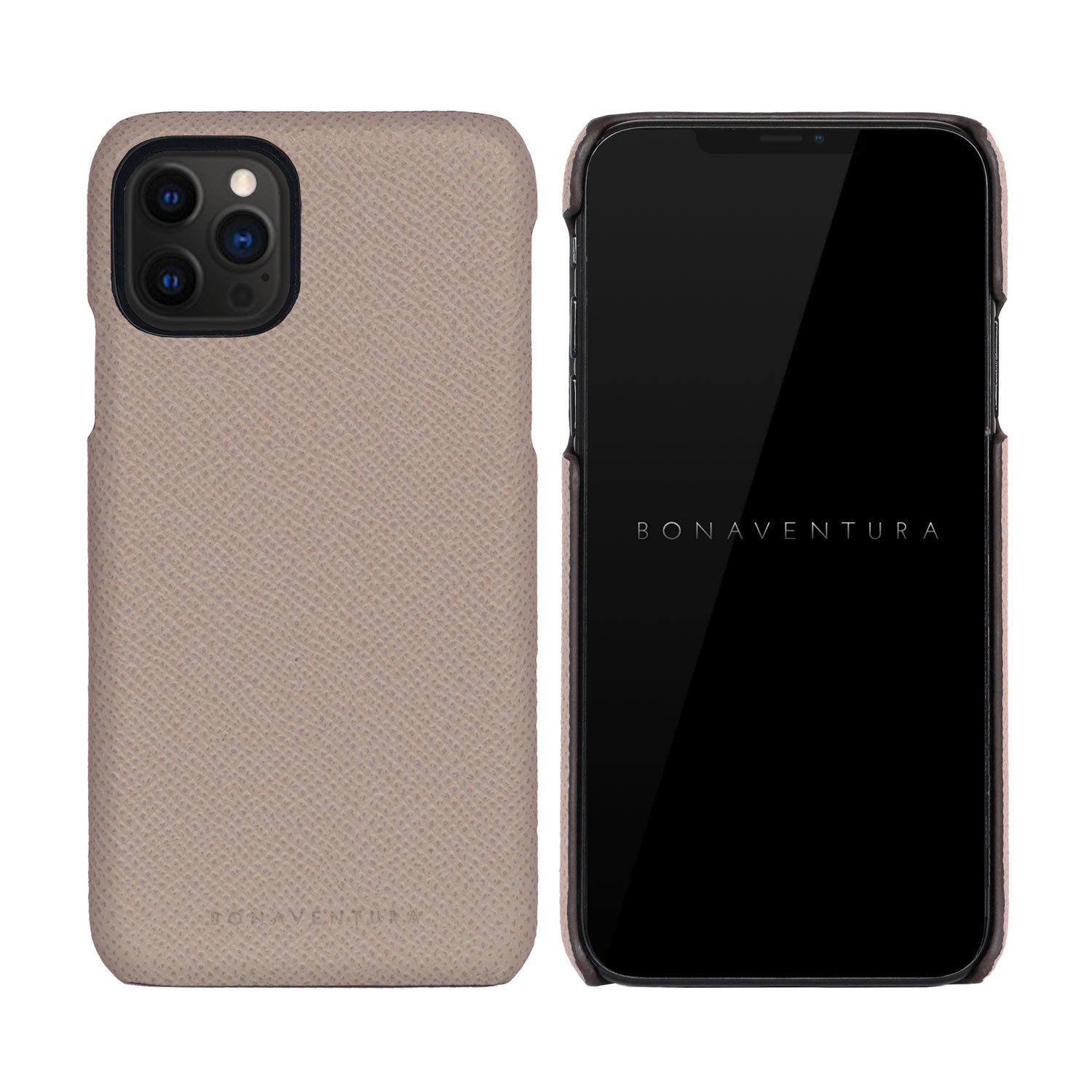 新品・未使用】BONAVENTURA iPhone13ケース グレージュ-