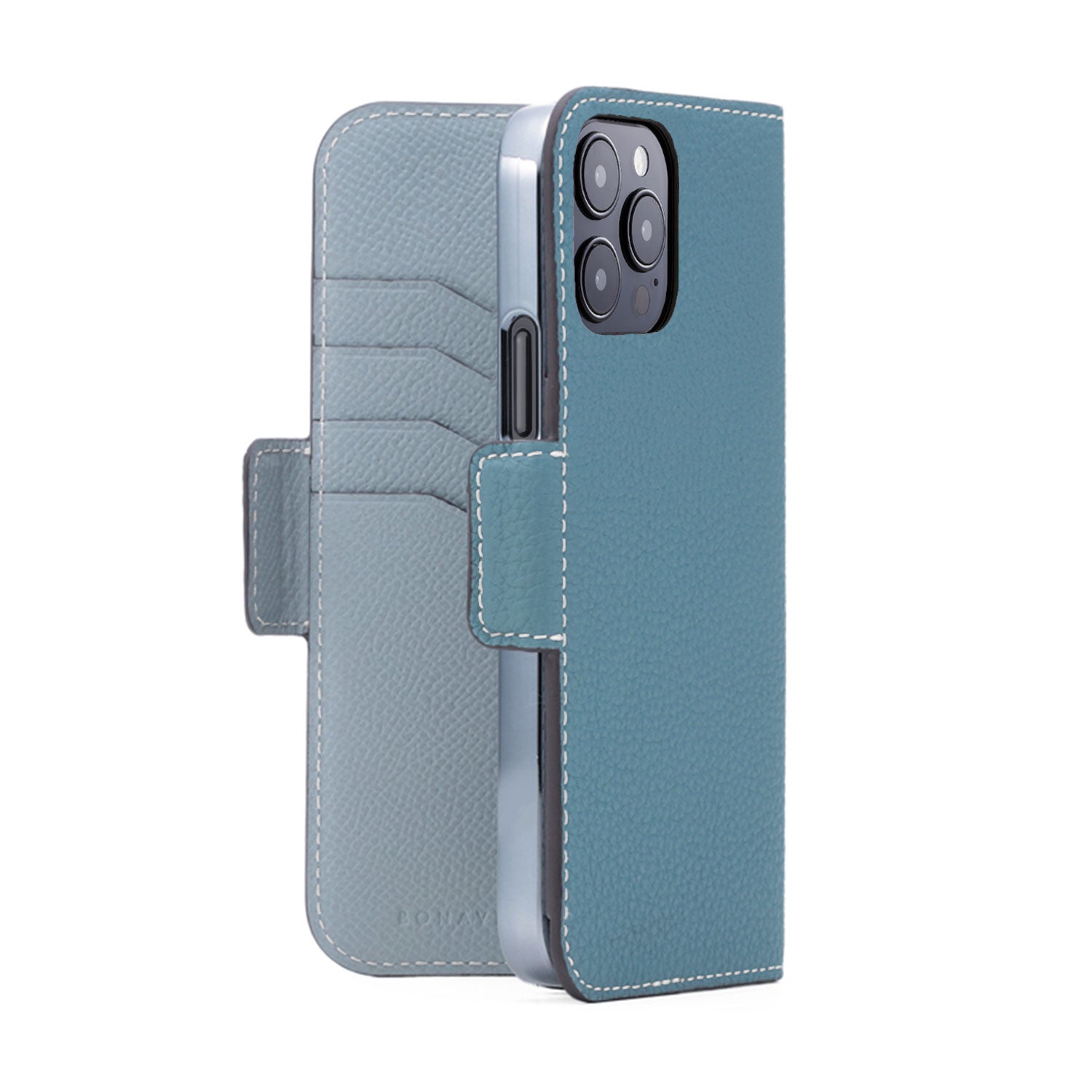 (iPhone 14 Pro Max) Stand Diary Case Shrink Leather