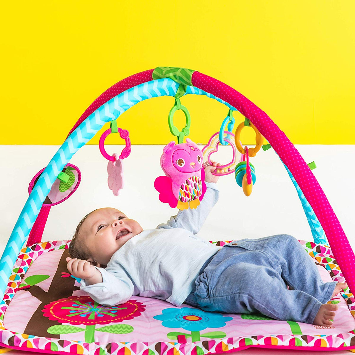 bright starts play mat pretty in pink