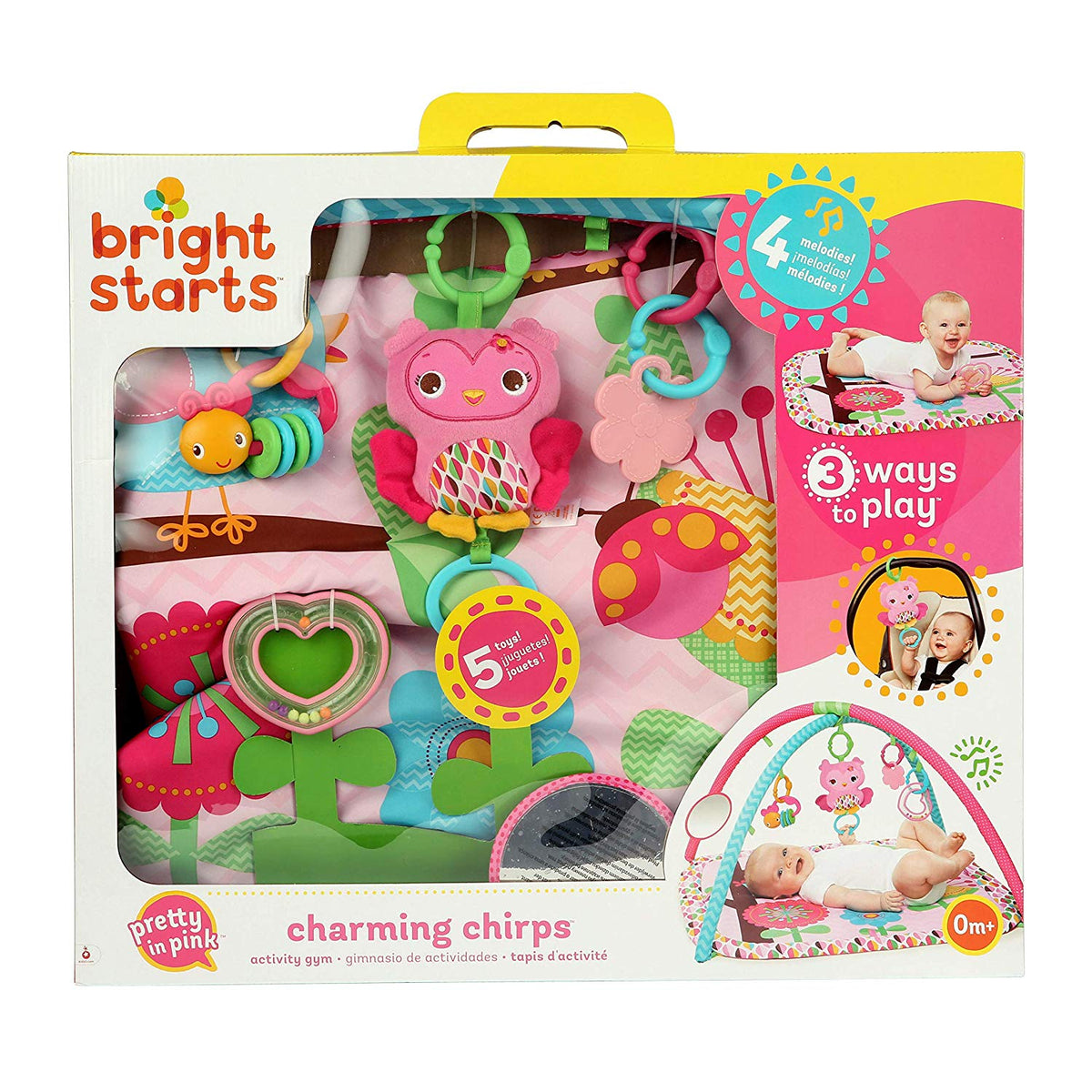 bright starts charming chirps activity gym