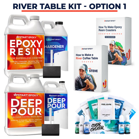 How to Make a River Table with Epoxy and Online Course Bundle Kit