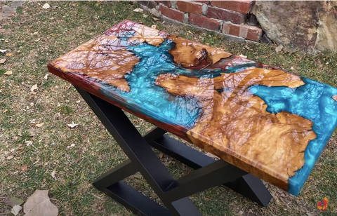 How to Make Epoxy River Side Coffee Table Course – Upstart Epoxy