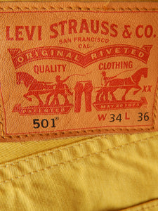 levis 501 yellow