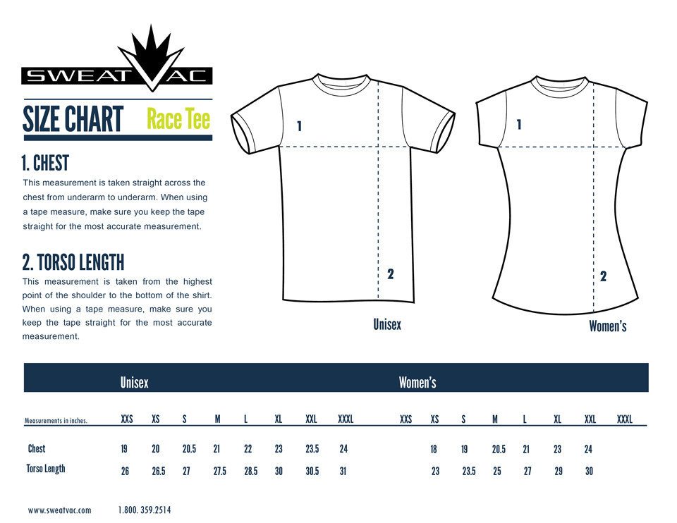 medium shirt size chart