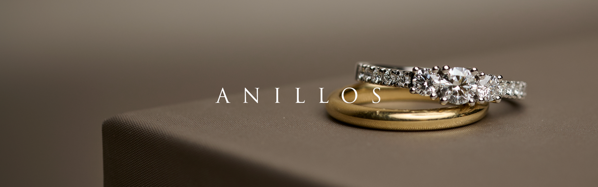 Anillos de Oro Amarillo, Blanco y Rosa con Diamante para Mujer