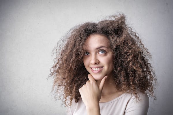 Damaged curly hair