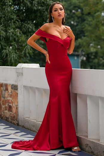 Vestido Rojo Sirena Largo WEAR AINARA |