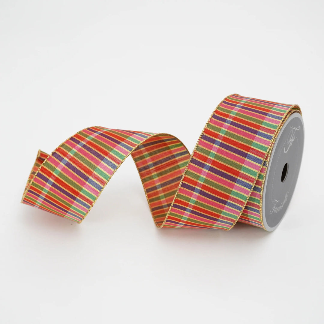 2.5” x 10 Yards Halloween Orange Stripe Ribbon - Decorator's Warehouse