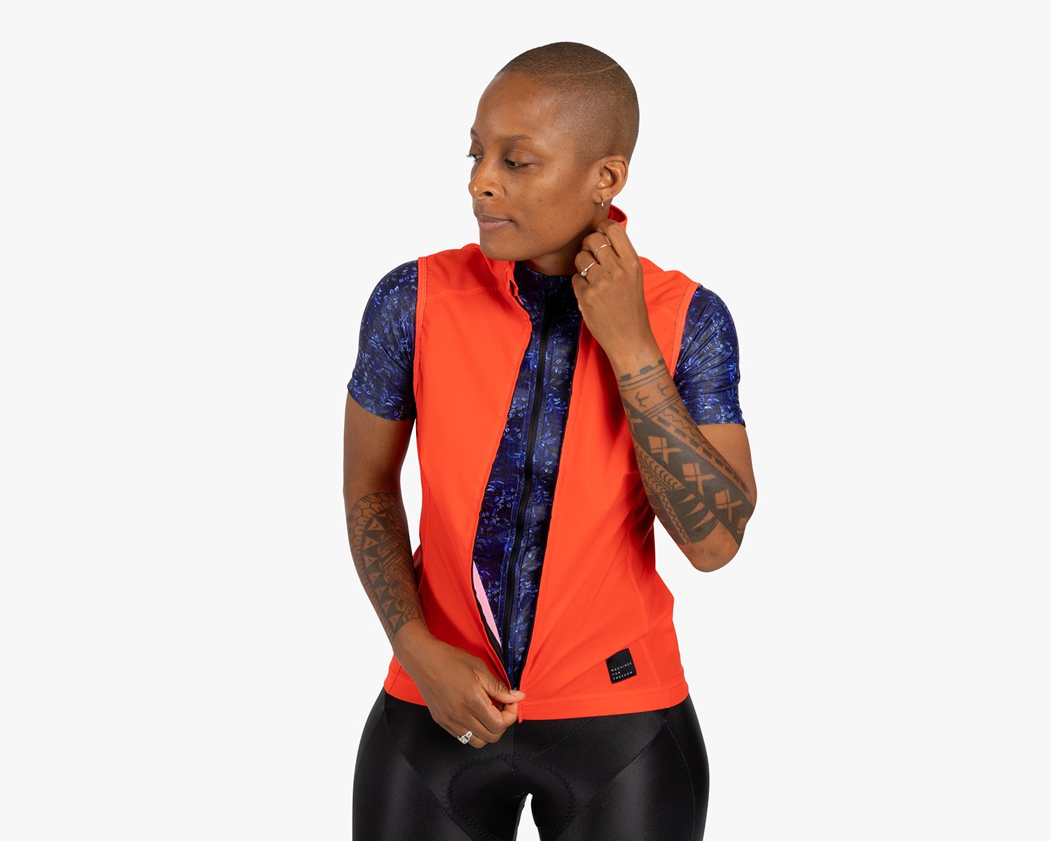 womens cycling vest top