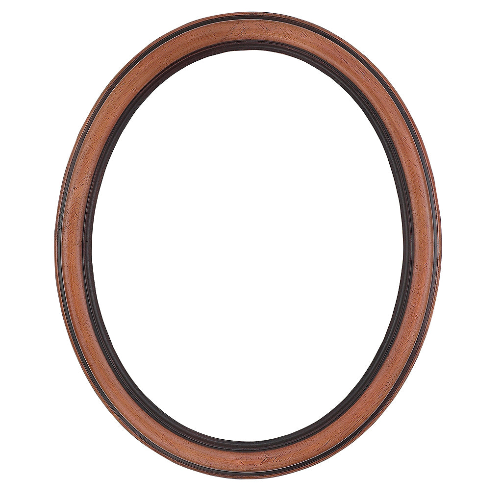 oval frame wood