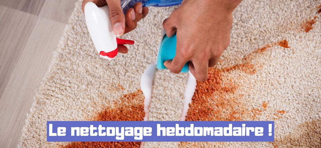 Nettoyage de tapis chaque semaine