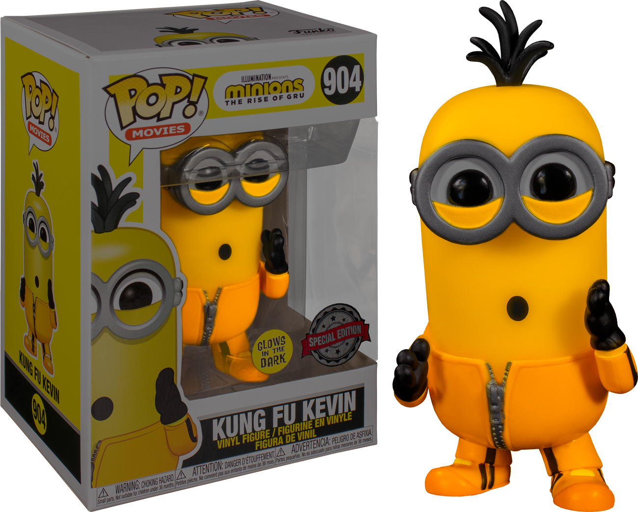 Pop Movies Minions 2 The Rise Of Gru Kung Fu Kevin Glow In The Sheldonet Toy Store