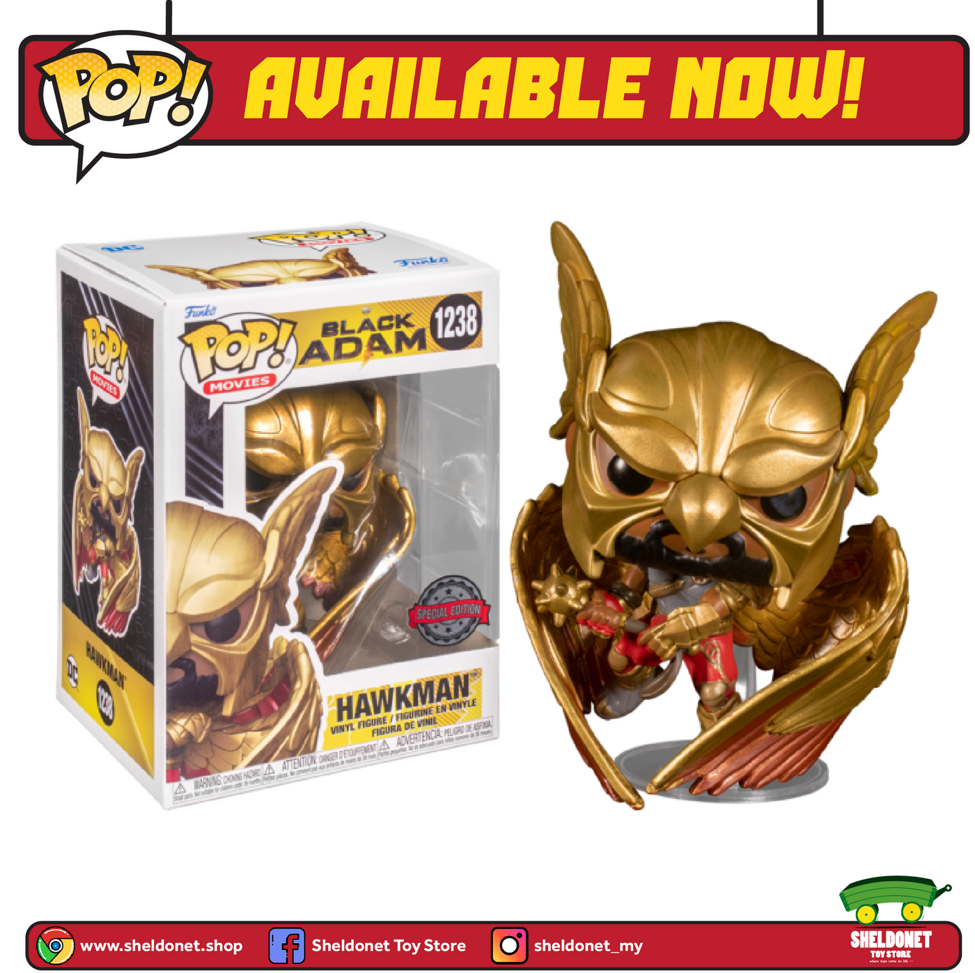 hawkman funko pop