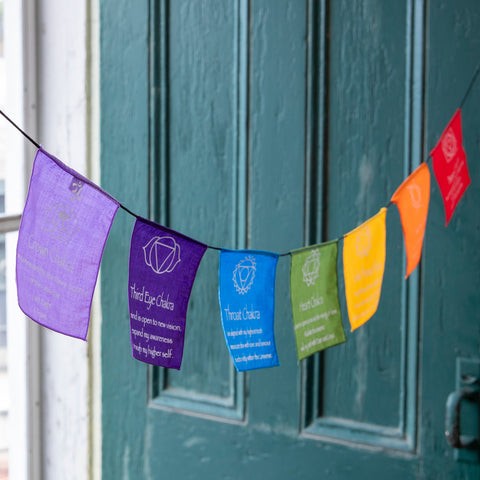 Small Chakra Prayer Flags | DharmaCrafts