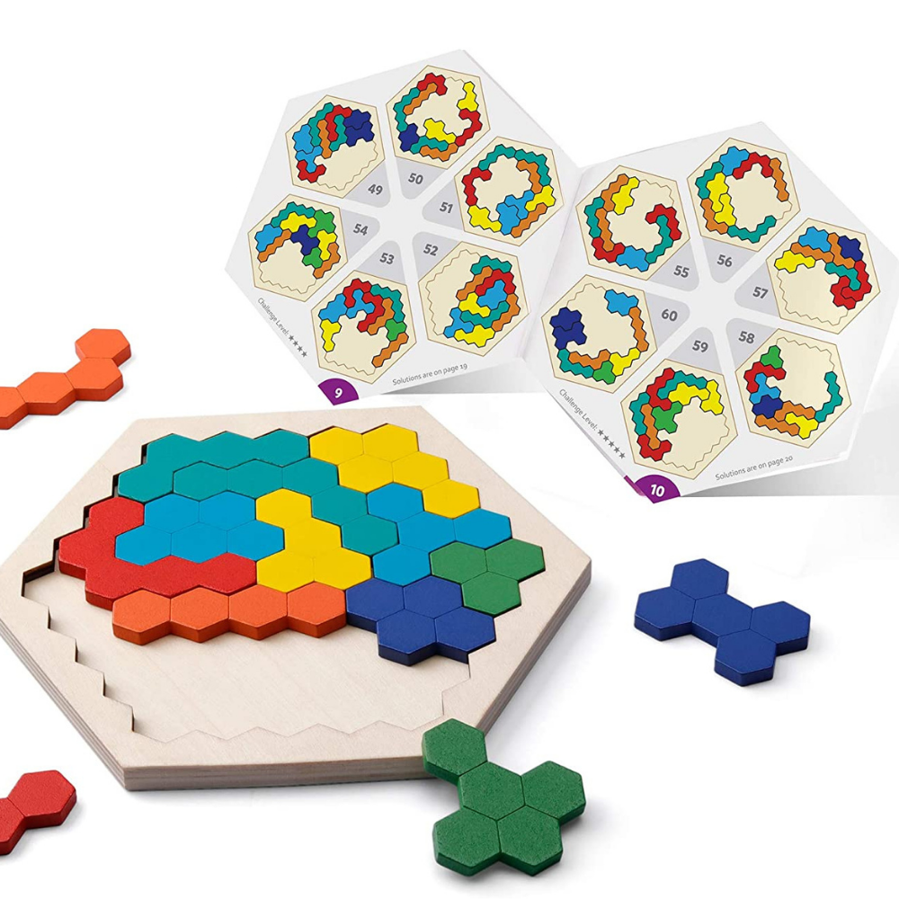 Compatibel met Overstijgen buffet Hexagon Puzzle™ - Oneindige oplossingen - Geometrische Puzzel – Mijn  Hummeltje