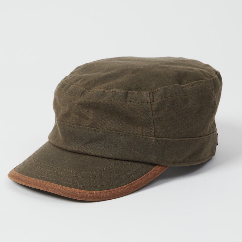 waxed military cap