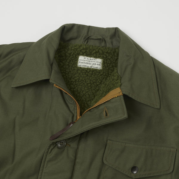 Buzz Rickson's Type A-2 Jungle Cloth Deck Jacket - Olive | SON OF