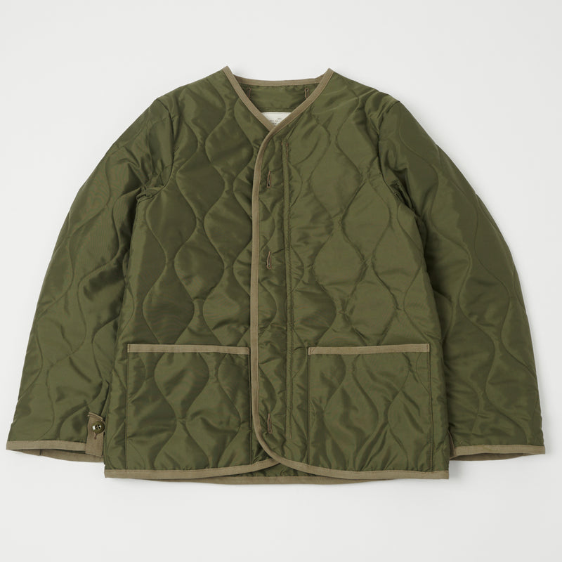 即納即納HUMAN MADE QUILTED LINER JACKET OLIVE L アウター