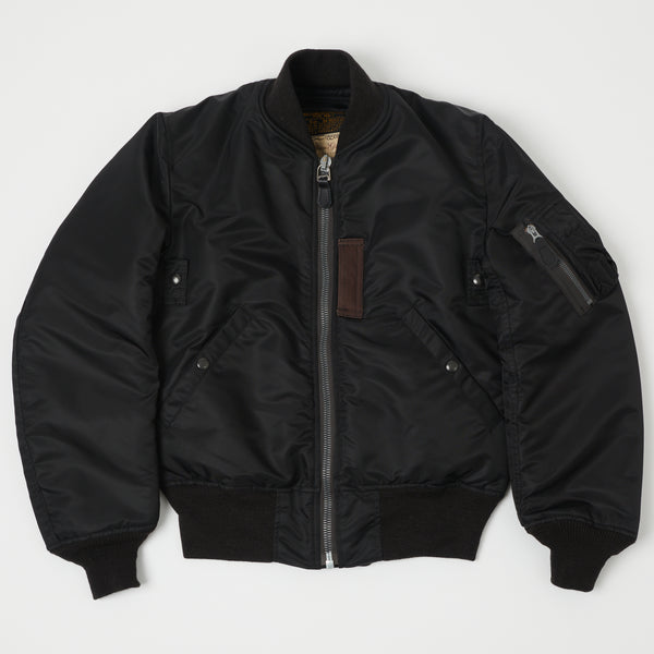 
      Buzz Rickson's X William Gibson Type MA-1 'Regular' Jacket - Black | Son of a Stag
    