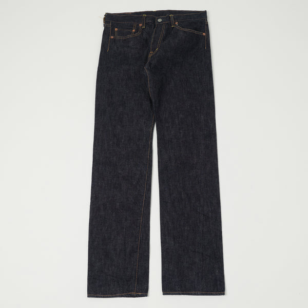 14oz. SELVEDGE DENIM 5P STRAIGHT JEANS - OMNIGOD - AVI LEATHER