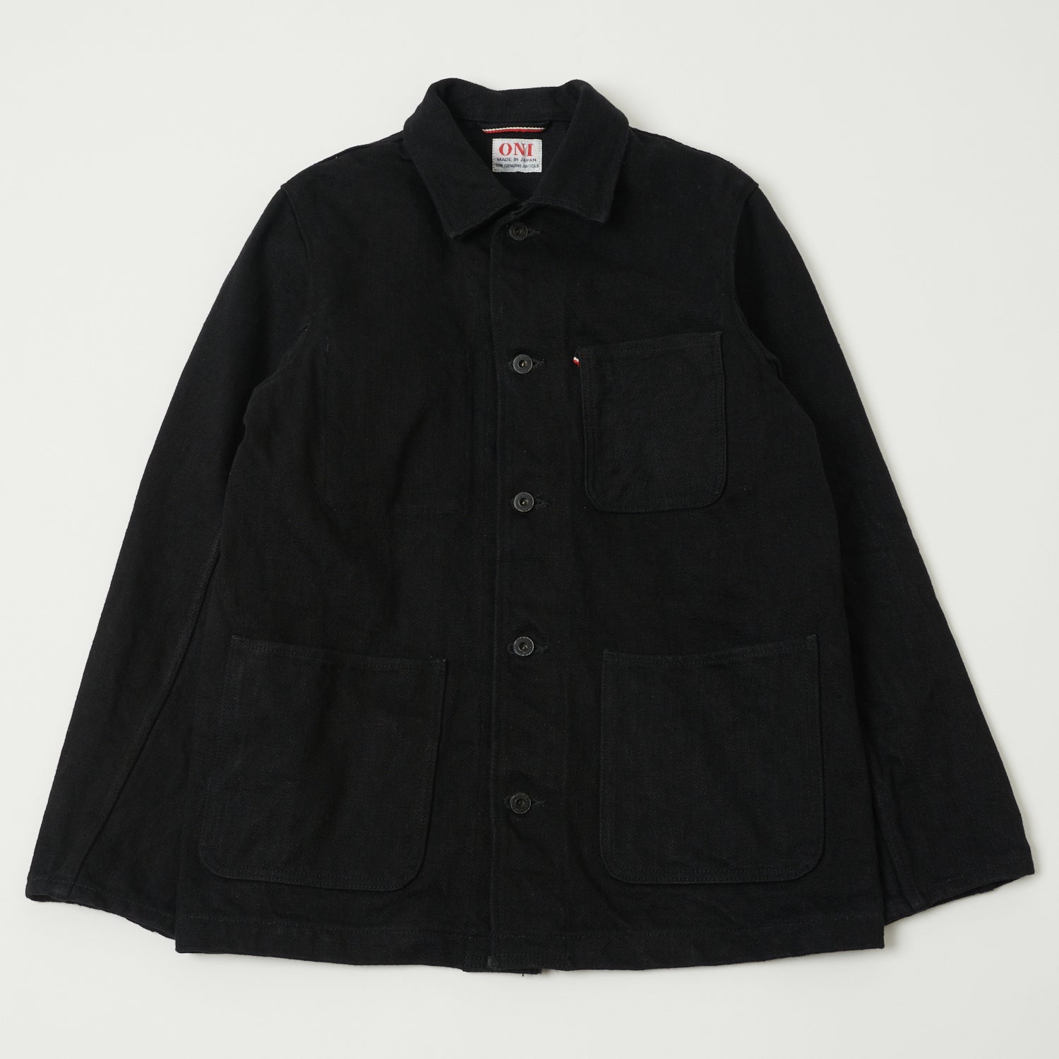 ONI 03502ZR-BKBK 'Secret Denim' Coverall Jacket - Rinsed - Black | Son ...