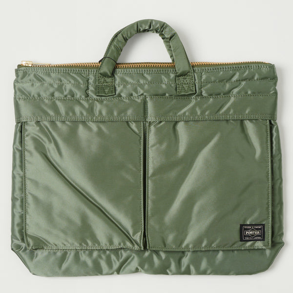 Porter-Yoshida & Co. Tanker Short Helmet Bag (S) - Sage Green