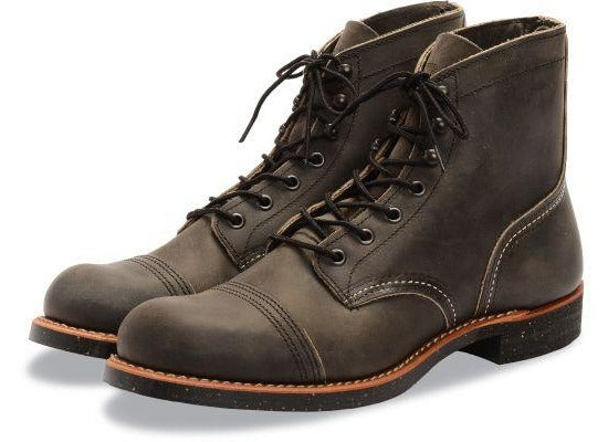 red wing iron ranger charcoal rough and tough