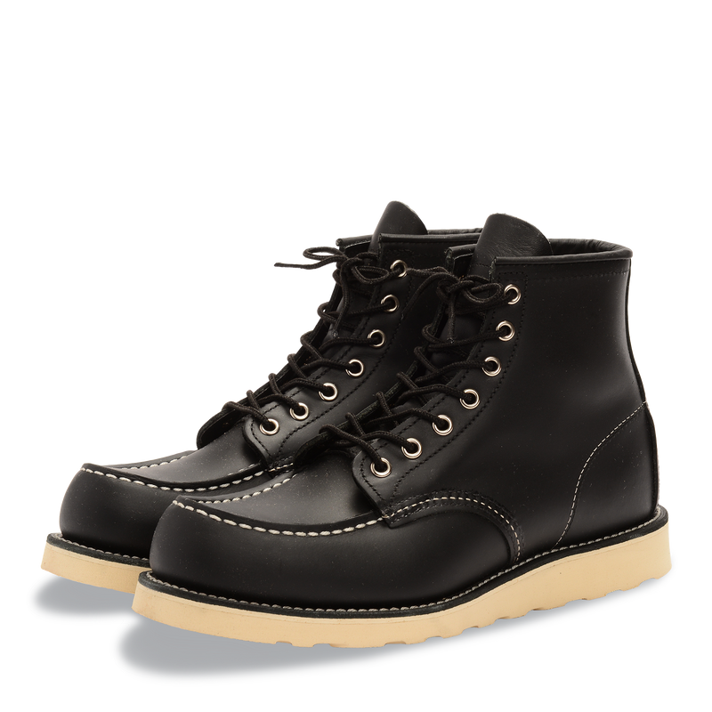 Red Wing 8130 Moc Toe Boots (Black Chrome) | Son of a Stag