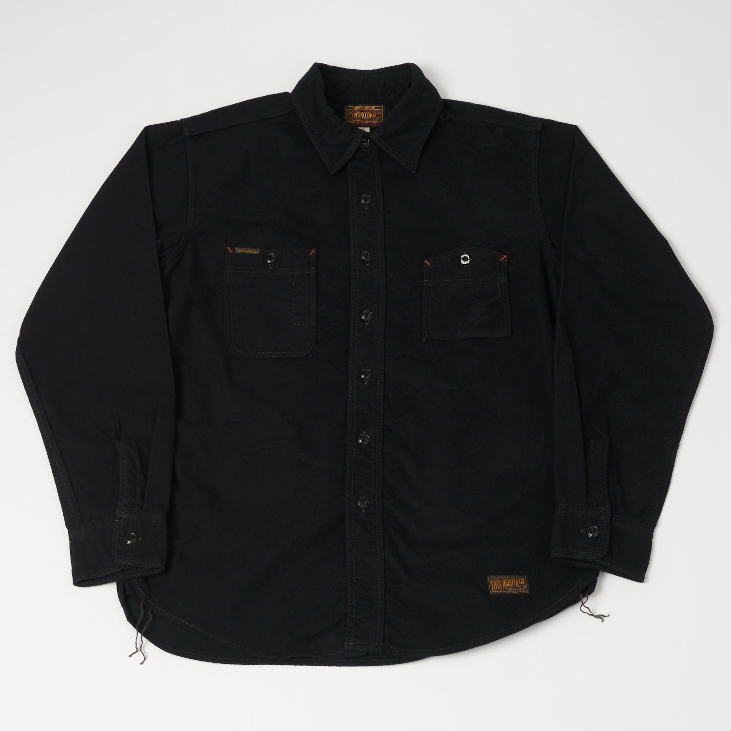 TOYS McCOY TMS2208 'Oil Digger' Flannel Shirt - Black | Son of a Stag