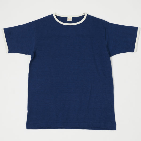 Warehouse 4059 Ringer Tee - Cream/Navy | SON OF A STAG