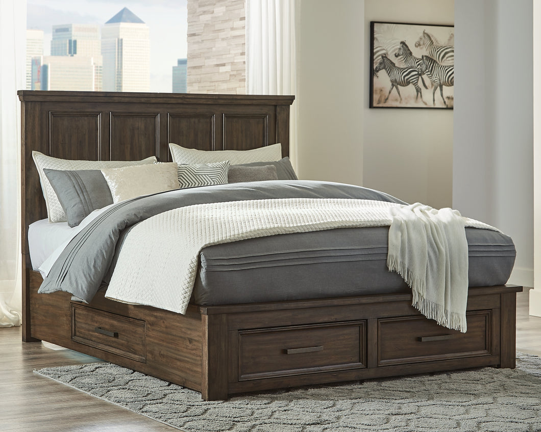 Johurst Signature Design by Ashley King Panel Bed with 4 Storage Drawers