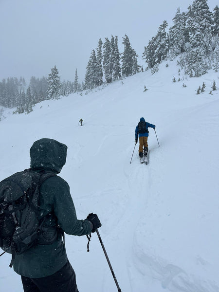 Heather Meadows backcountry ski conditions at Mt Baker