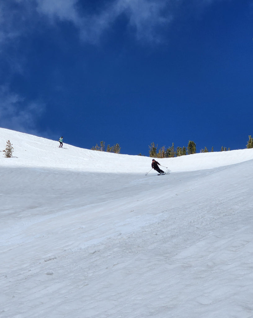  backcountry skiing the Hourglass at Mt Rose