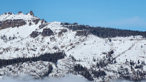 Castle Peak from Judah Ridge in the Tahoe Backcountry.  Photo: Zeb Blais.