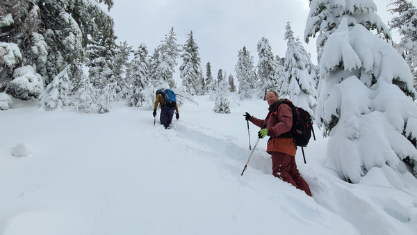 Skiing the Mount Rose backcountry after massive October storm in Tahoe