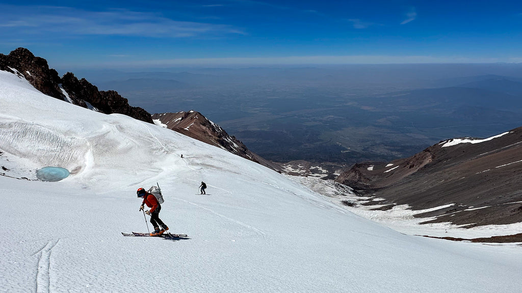 Crossing the Whitney Glacier on Mt Shasta. Photo: Jason Smith.