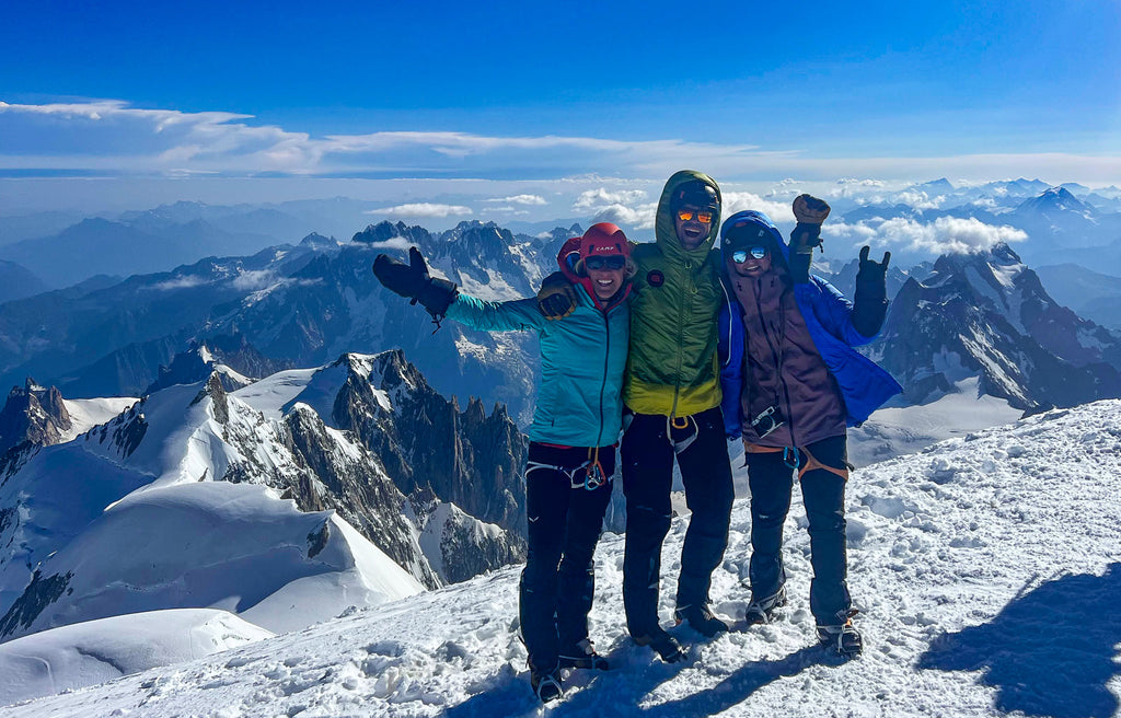Summit of Mont Blanc in the Rhone Alps