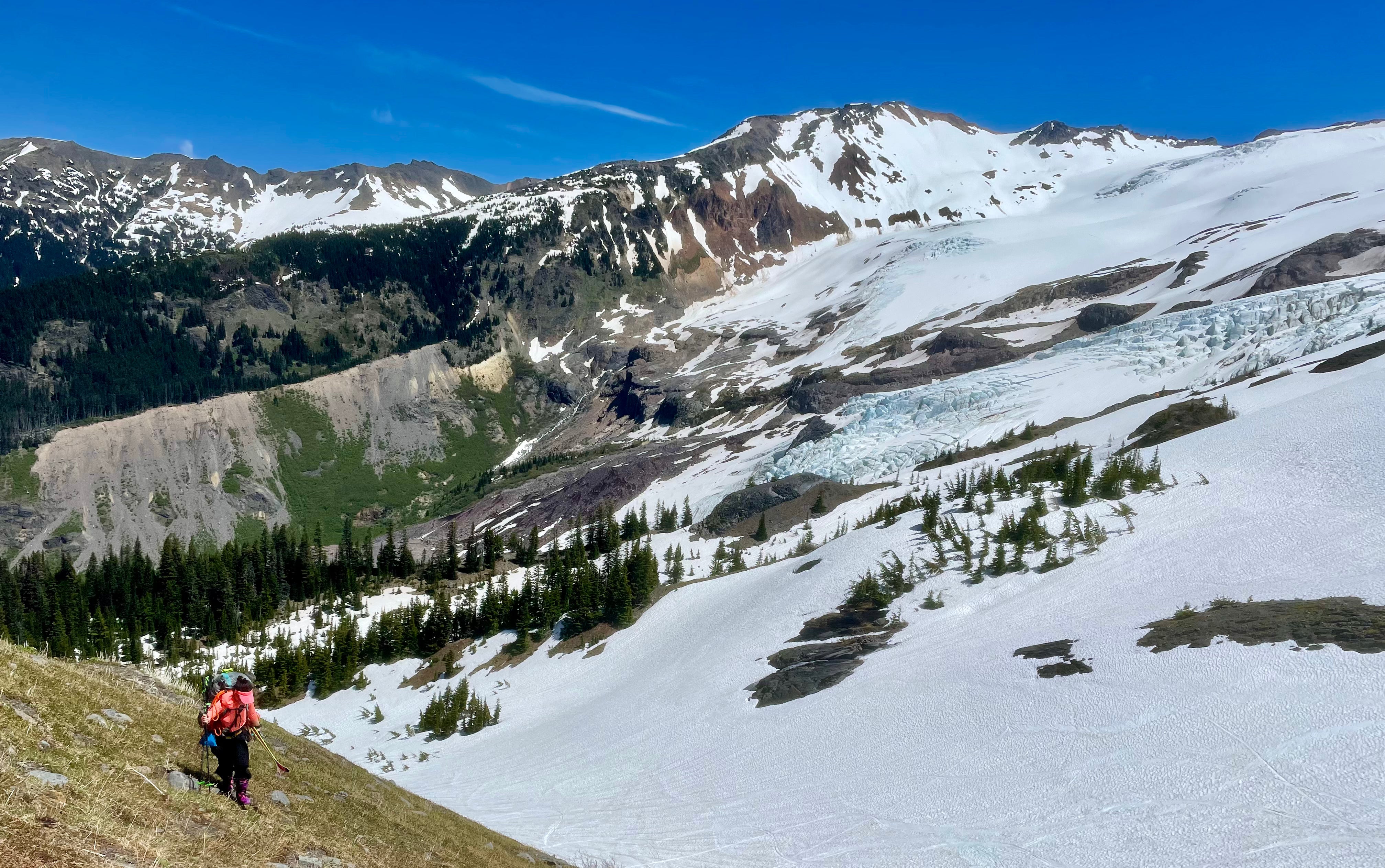 Baker ski volcano alpine Cascades backcountry skiing