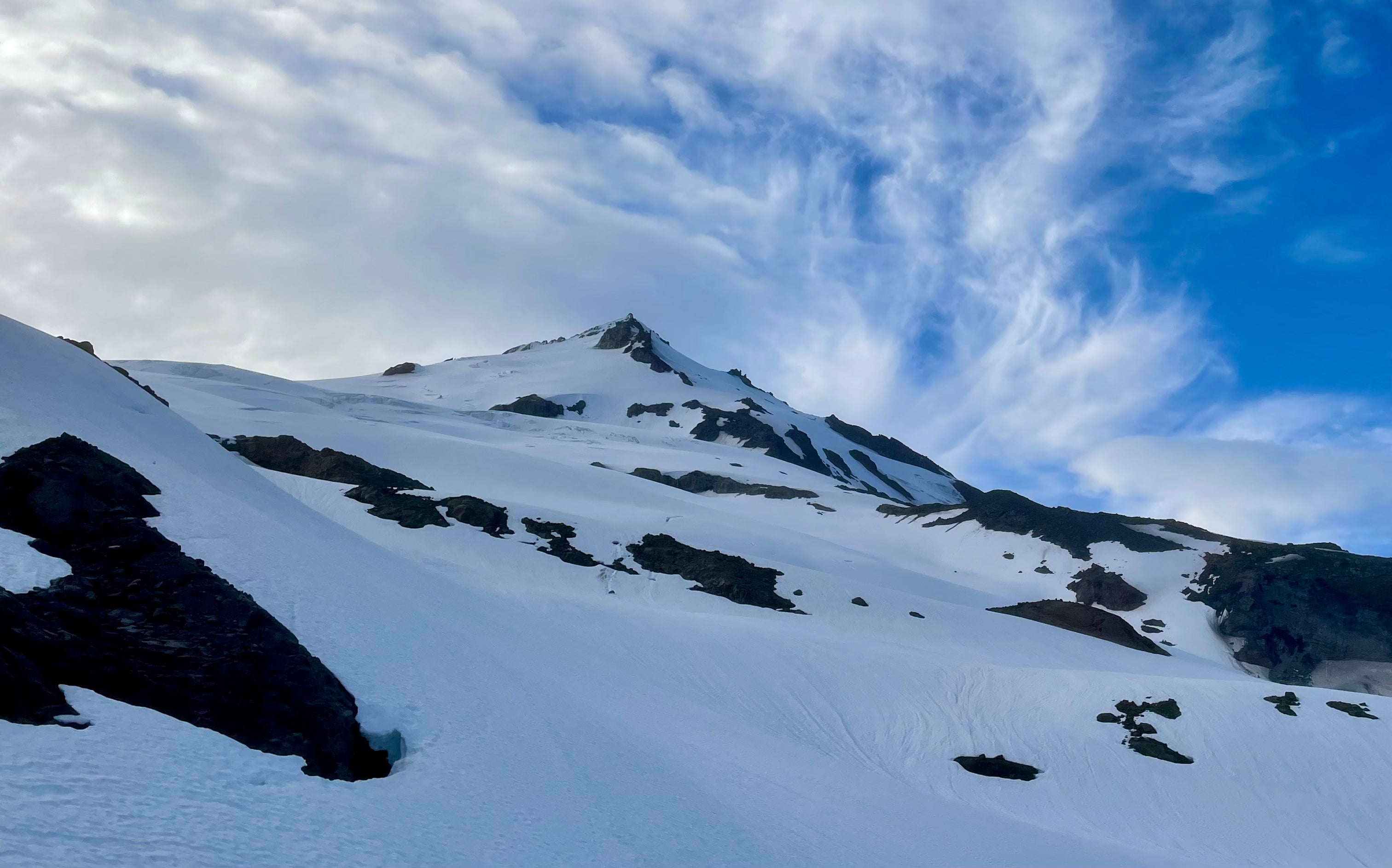 Baker ski volcano summit alpine Cascades backcountry skiing