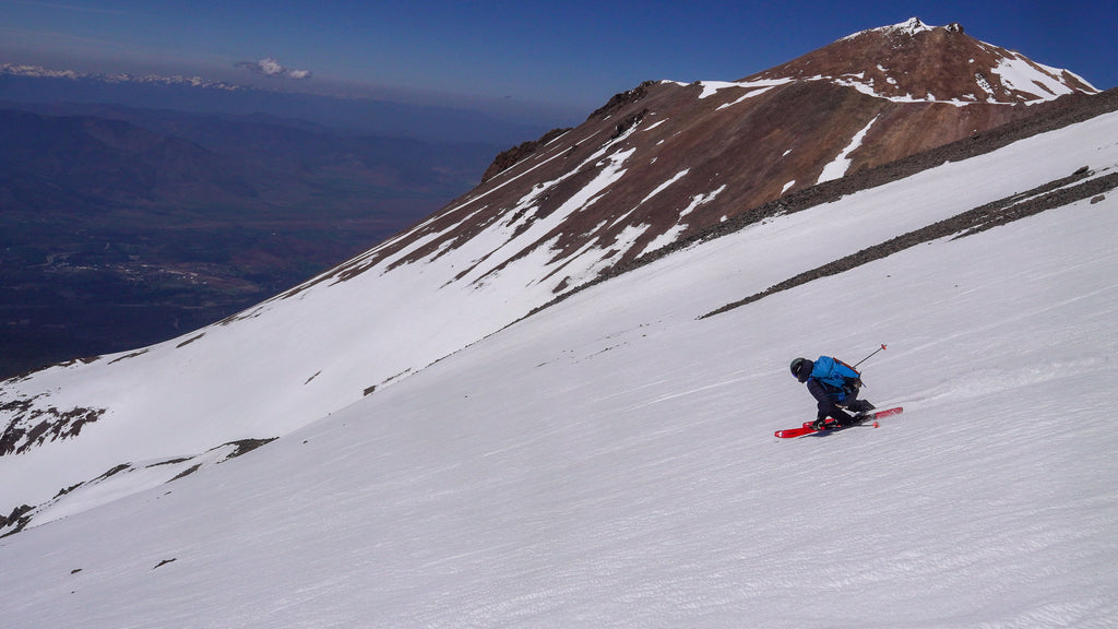 Skiing the West Face of Mt Shasta on May 19, 2023