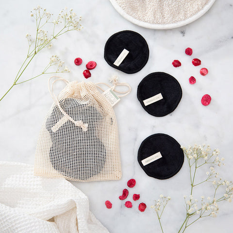 Reusable bamboo cotton pads