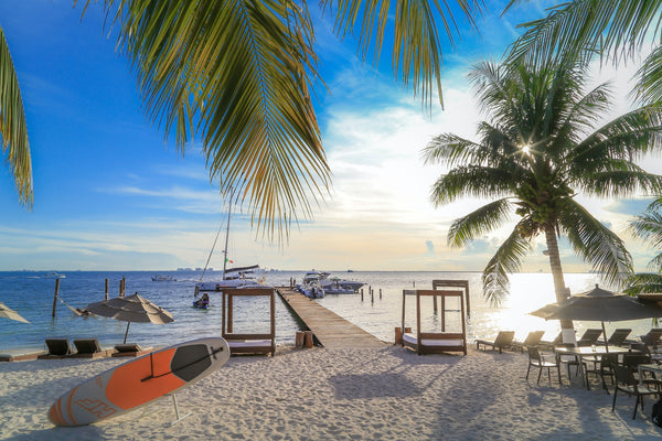 beach life in Isla Mujeres, Mexico