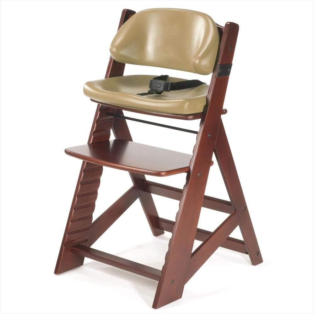 Keekaroo Height Right Kids Chair + Comfort Cushion - Mahogany