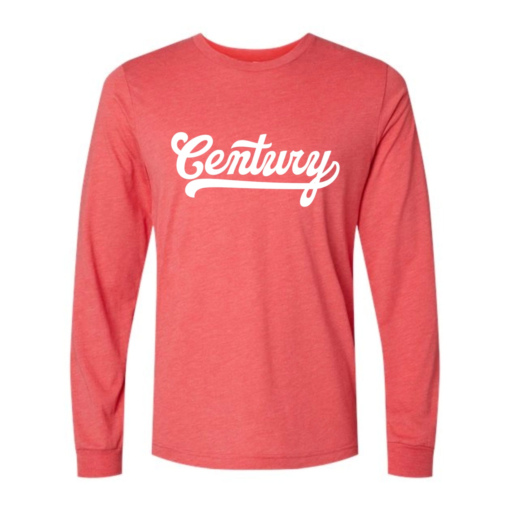 Century Soccer Script Long Sleeved Tri-blend Unisex Tee