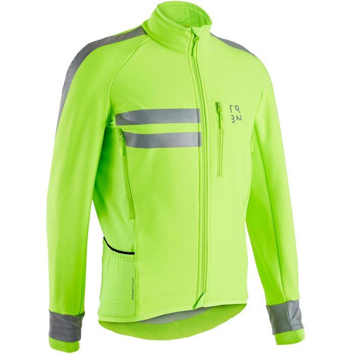 Veste Hiver De Vélo Reconditionnée - Rc500 Homme Visible Jaune Fluo En1150